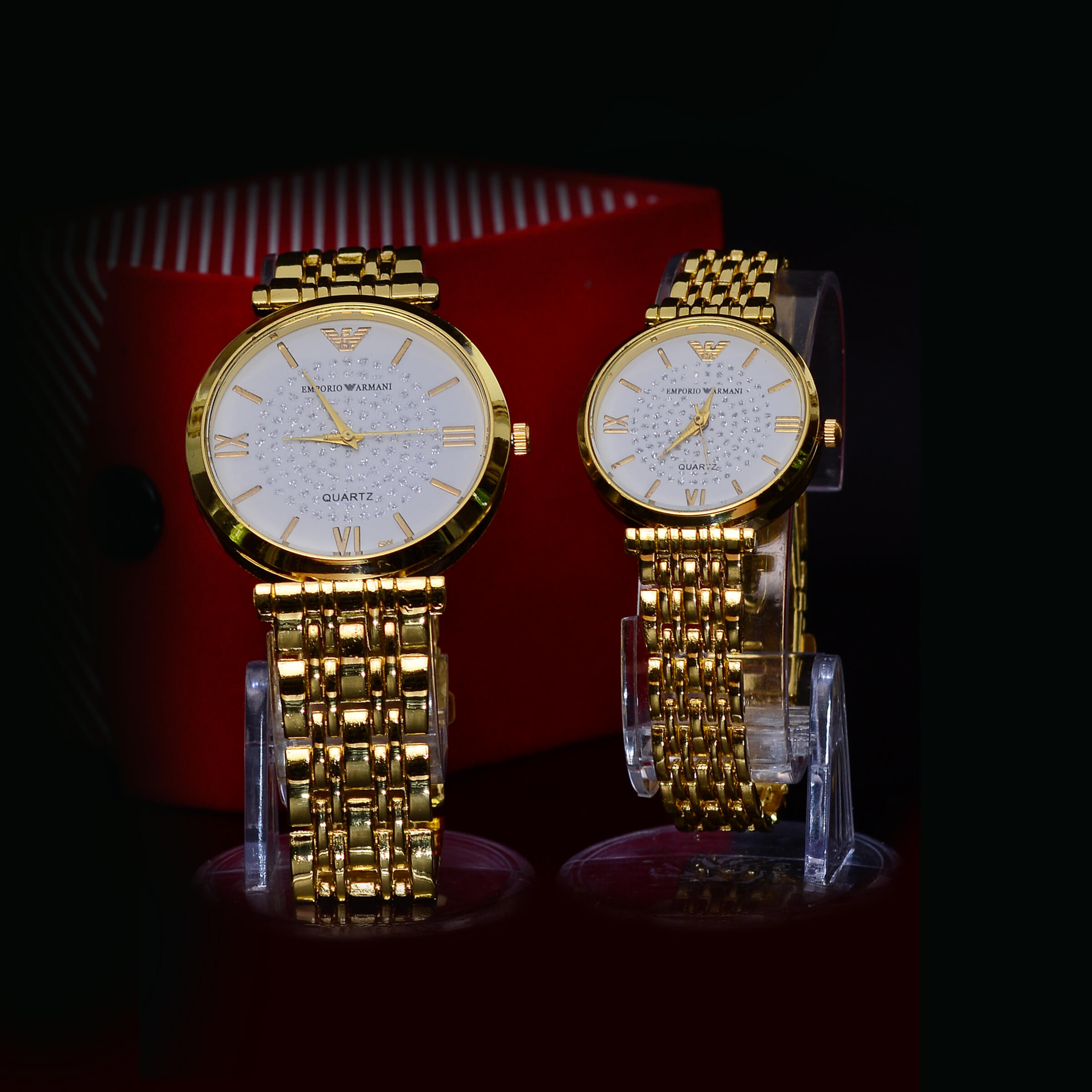 Emporio Armani Gold Colour Couple Watch Lowest Price In Sri Lanka - eBuyBug