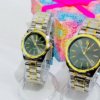 Caomi Silver & Gold Couple watches