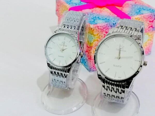 CK Silver Colour Couple Watch