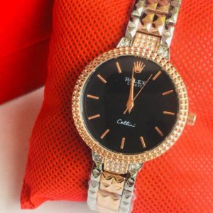 Rolex Rose Gold & Silver Watch