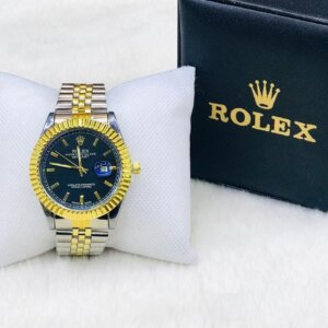 Rolex Two Tone Belt Black Colour Dial Gent watch Lowest Price In Sri Lanka